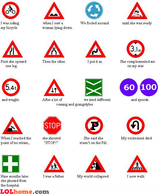 funny street signs. traffic signs