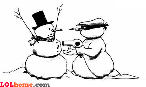 Funny Snowman Images on Snowman Robbery