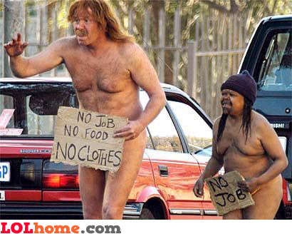 naked and funny. Naked beggars