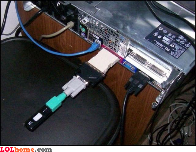 Connect an USB stick