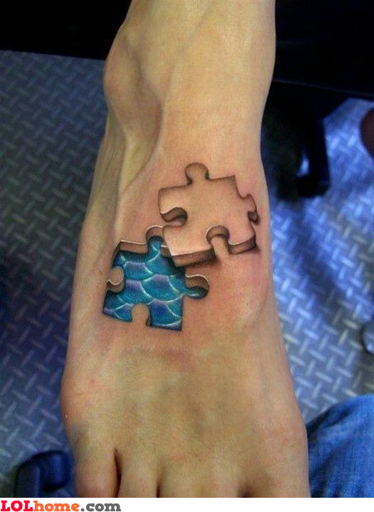 puzzle tattoo. Puzzle tattoo